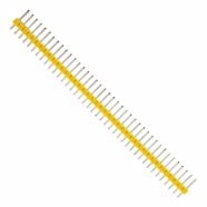 2.54mm Pitch 40 Way Yellow Male to Male Header Pin – Pack of 5 2