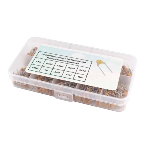 Ceramic Multilayer 10 Value Capacitor Kit with Case – Pack of 500 PHI1003169 Phipps Electronics 3