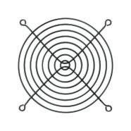 Metal 120mm 8 Ring Black Fan Guard – Pack of 2 PHI1002880 Phipps Electronics