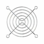 Metal 80mm 5 Ring Chrome Fan Guard – Pack of 2 PHI1002881 Phipps Electronics