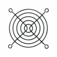 Metal 80mm 5 Ring Black Fan Guard – Pack of 2 PHI1002884 Phipps Electronics