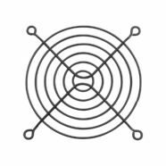 Metal 92mm 6 Ring Black Fan Guard – Pack of 2 PHI1002885 Phipps Electronics
