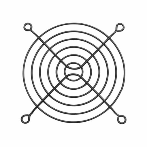 Metal 92mm 6 Ring Black Fan Guard – Pack of 2 PHI1002885 Phipps Electronics 2