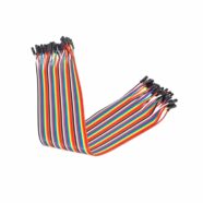 40cm Dupont Jumper Wire Cable 40 pcs – Female to Female PHI1003087 Phipps Electronics