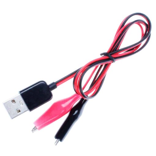 USB to Dual Red and Black Alligator Test Clips PHI1003181 Phipps Electronics 2