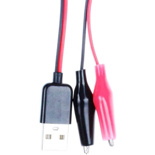 USB to Dual Red and Black Alligator Test Clips PHI1003181 Phipps Electronics 3