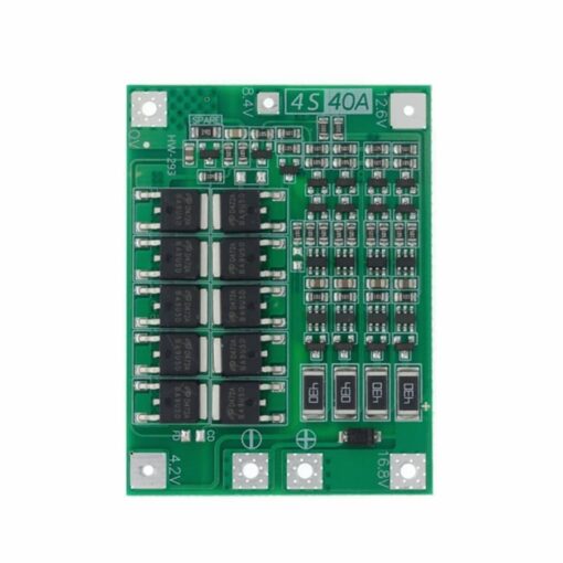 4S 18650 40A Lithium Battery Protection BMS Board – Balanced 2