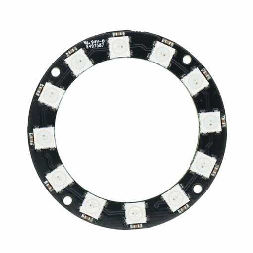 12 Bit RGB LED Ring Module with Integrated Drivers – WS2812B PHI1002951 Phipps Electronics 2