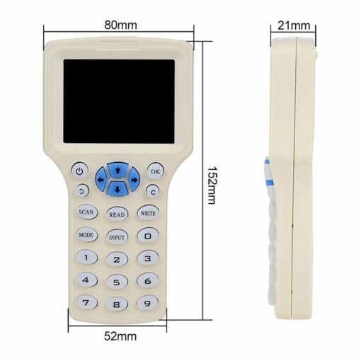 RFID Reader Writer Duplicator with LCD Display – 10 Frequencies PHI1002901 Phipps Electronics 4