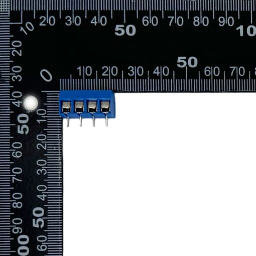 4 Pin 5mm Blue Terminal Block Screw Connector – Pack of 10 PHI1003367 Phipps Electronics 4
