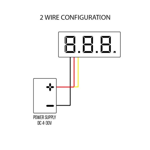 Digital DC Voltmeter Red LED Display Three Wire – 0 – 100VDC Range PHI1003422 Phipps Electronics 5