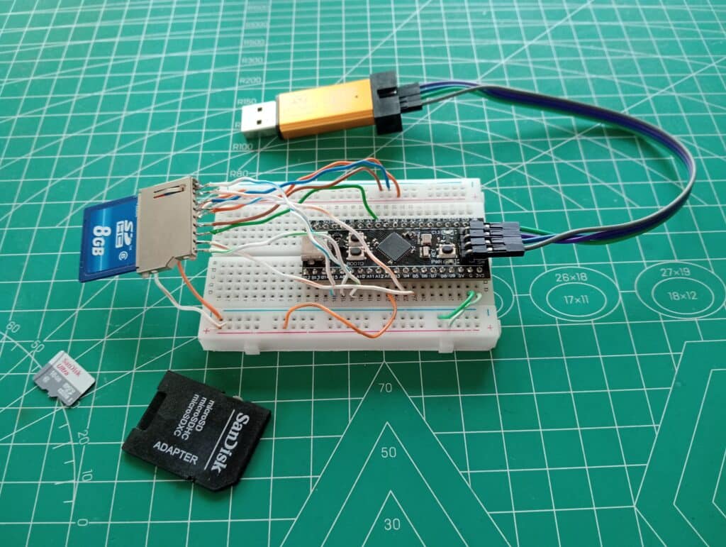 STM32 Black Pill using 4-bit SDIO for SD Card