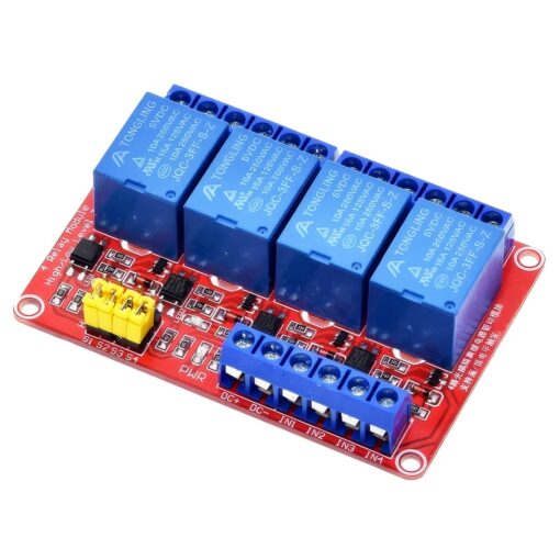 12V 4 Channel High / Low Relay Module with Optocoupler PHI1003230 Phipps Electronics 2