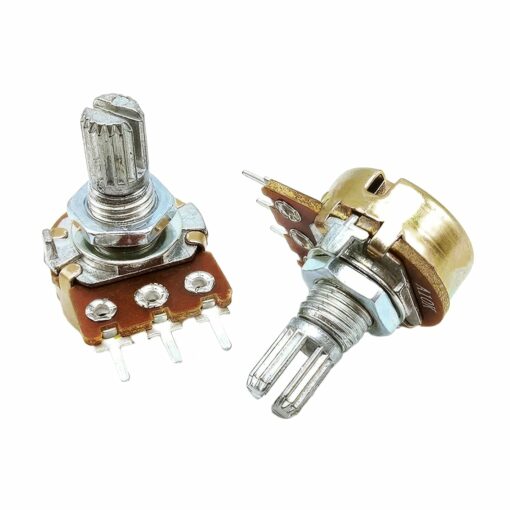 1K Ohm 3 Pin Linear Potentiometer WH148 B1K – Pack of 2 PHI1003252 Phipps Electronics 5