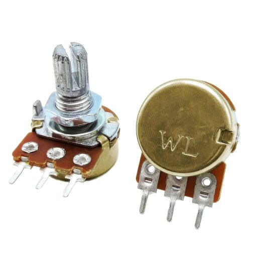1K Ohm 3 Pin Linear Potentiometer WH148 B1K – Pack of 2 PHI1003252 Phipps Electronics 6