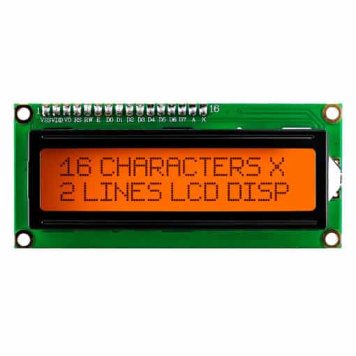 1602 Orange LCD Display Board Module PHI1003261 Phipps Electronics 2