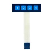 1 x 4 4 Key Membrane Matrix Keypad PHI1003457 Phipps Electronics