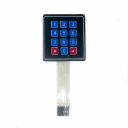 3 x 4 12 Key Membrane Matrix Keypad PHI1003458 Phipps Electronics