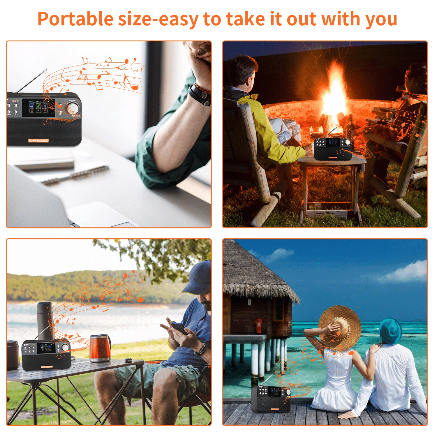 DAB+ Radio with Bluetooth Speaker and FM Tuner – Colour Display 6