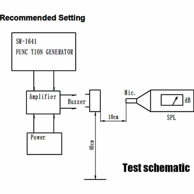 Passive 16 Ohm Buzzer Speaker Recommended Setting